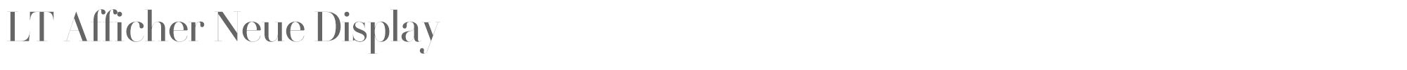 LT Afficher Neue LTAfficherNeue-Display.otf font preview