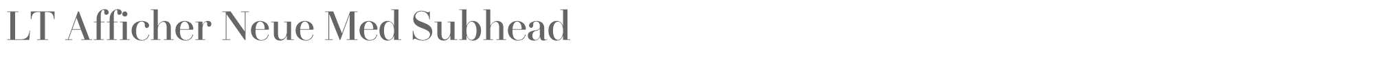LT Afficher Neue LTAfficherNeue-MediumSubhead.otf font preview