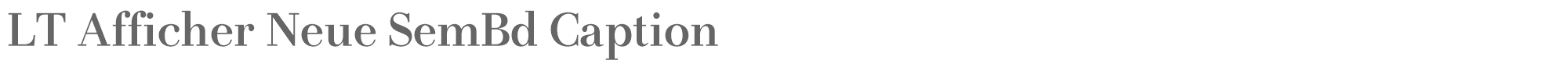 LT Afficher Neue LTAfficherNeue-SemBdCaption.otf font preview
