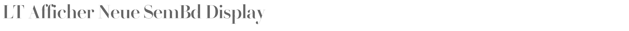 LT Afficher Neue LTAfficherNeue-SemBdDisplay.otf font preview