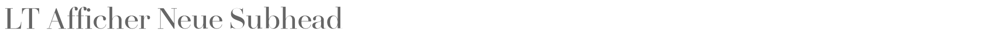LT Afficher Neue LTAfficherNeue-Subhead.ttf font preview