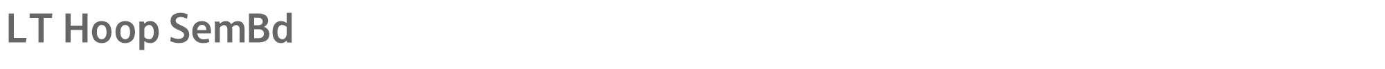 LT Hoop LTHoop-SemiBold.otf font preview