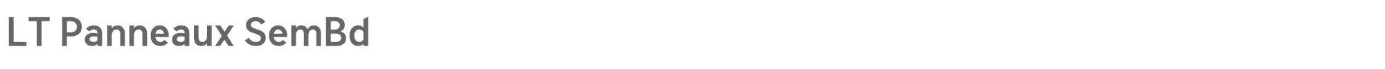 LT Panneaux LTPanneaux-SemiBold.ttf font preview