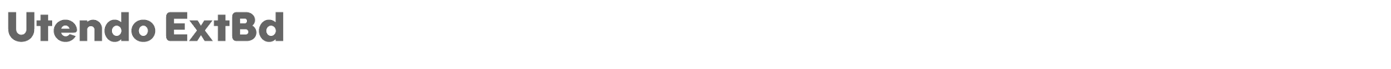 Utendo Utendo-ExtraBold.ttf font preview