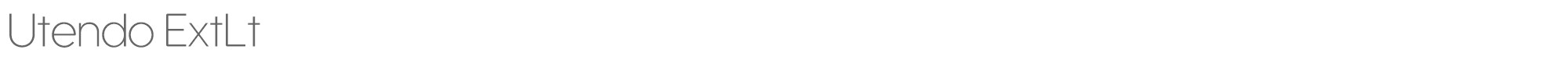 Utendo Utendo-ExtraLight.ttf font preview