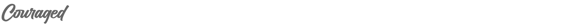 Sample characters Couraged Font