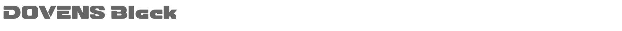 Sample characters Dovens Font