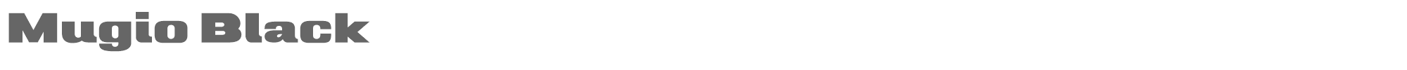 Sample characters Mugio Font