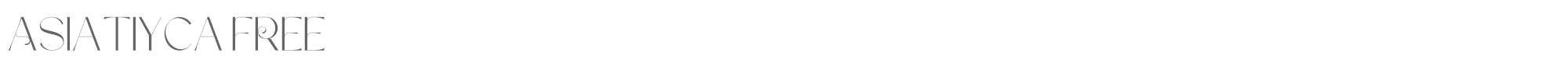 Sample characters Asiatiyca Font
