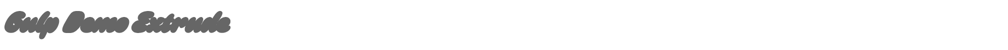 Sample characters Gulp Font
