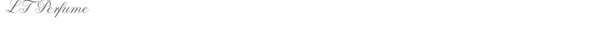 Sample characters LT Perfume Font