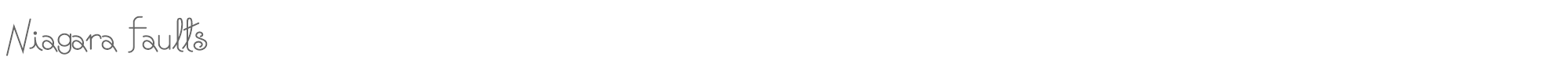 Niagara Faults NiagaraFaults-Regular.ttf font preview