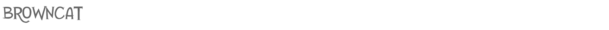 Sample characters Browncat Font