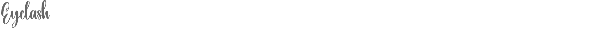 Sample characters Eyelash Font