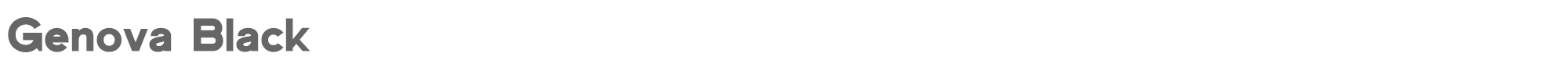 Genova Genova-Black.otf font preview
