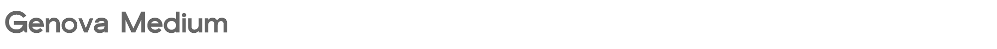 Genova Genova-Medium.otf font preview