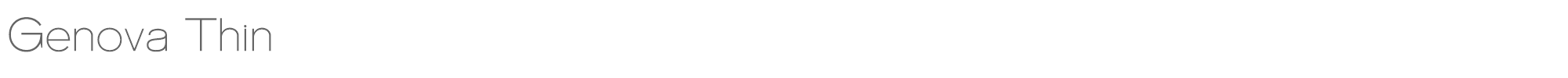 Genova Genova-Thin.otf font preview