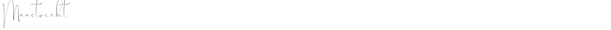 Sample characters Maastricht Font