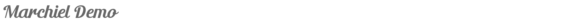 Sample characters Marchiel Font