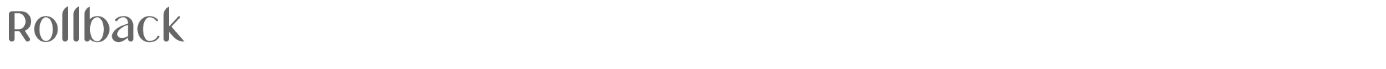 Rollback Rollback.otf font preview