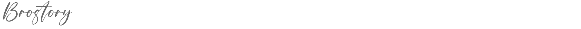 Sample characters Brostory Font