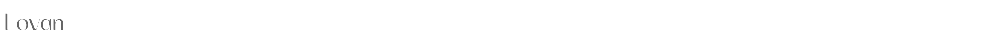 Sample characters Lovan Font