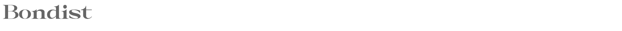 Sample characters Bondist Font