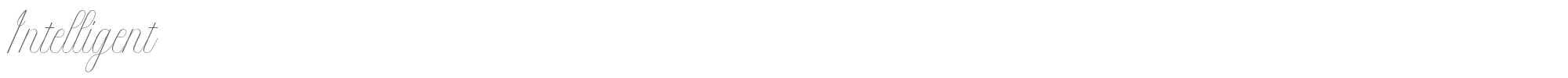 Intelligent Intelligent.ttf font preview