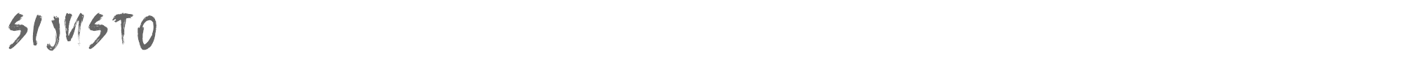 Sample characters Sijusto Font
