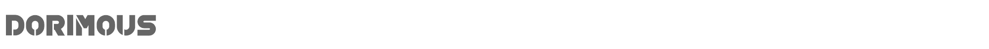 Sample characters Dorimous Font