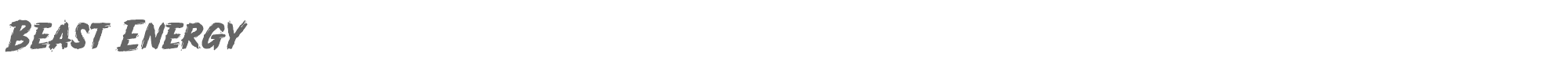 Sample characters Beast Energy Font