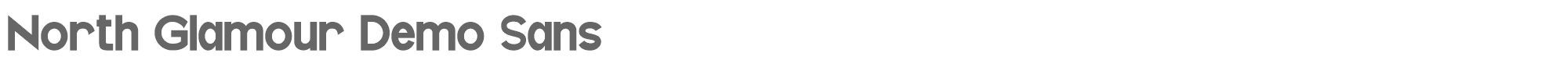 Sample characters North Glamour Sans Font