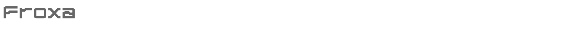 Sample characters Froxa Font