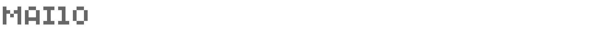 Sample characters Mai 10 Font