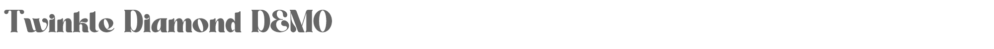 Sample characters Twinkle Diamond Font