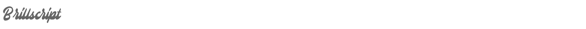 Sample characters Brillscript Font
