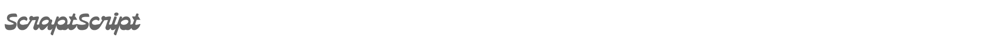 Sample characters ScraptScript Font