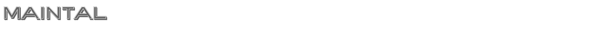 Maintal Maintal-3D.ttf font preview
