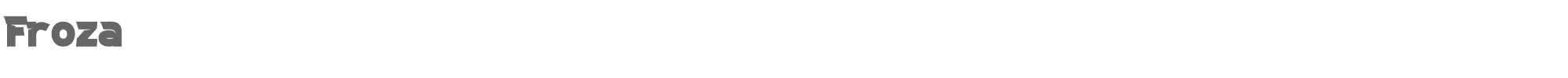 Sample characters Froza Font