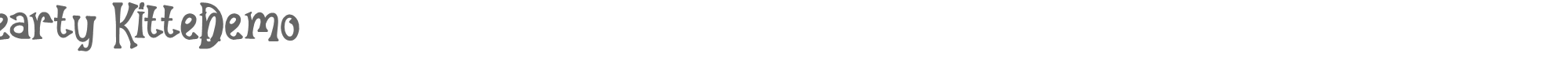 Sample characters Hearty Kitten Font