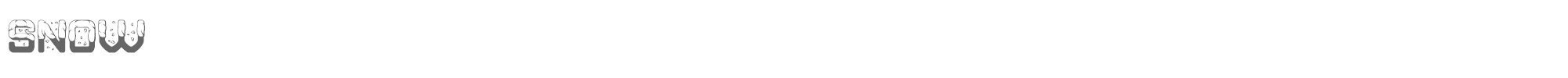 Snow Snow.ttf font preview