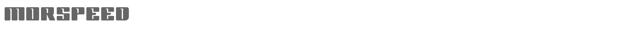 Sample characters Morspeed Font