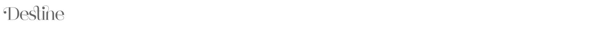 Sample characters Destine Font