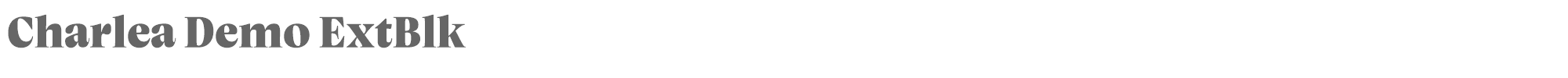 Sample characters Charlea Font