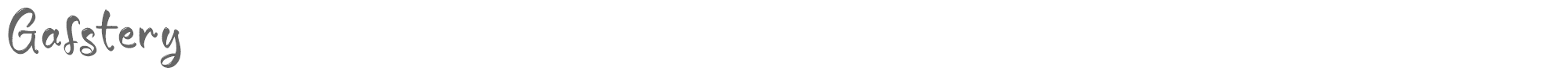 Sample characters Gafstery Font