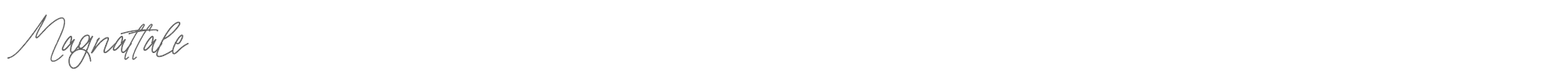Sample characters Magnattale Font