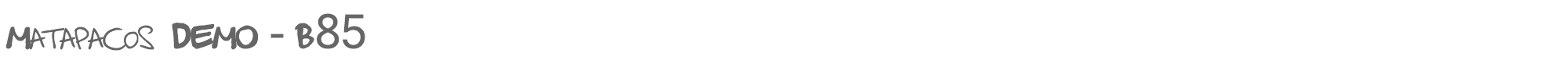 Sample characters Matapacos Font