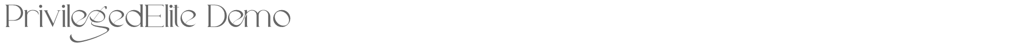 Sample characters Privileged Elite Font