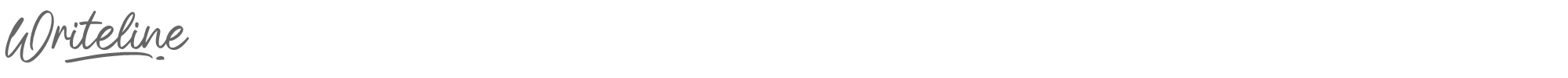 Sample characters Writeline Font