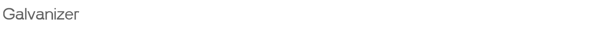 Sample characters Galvanizer Font